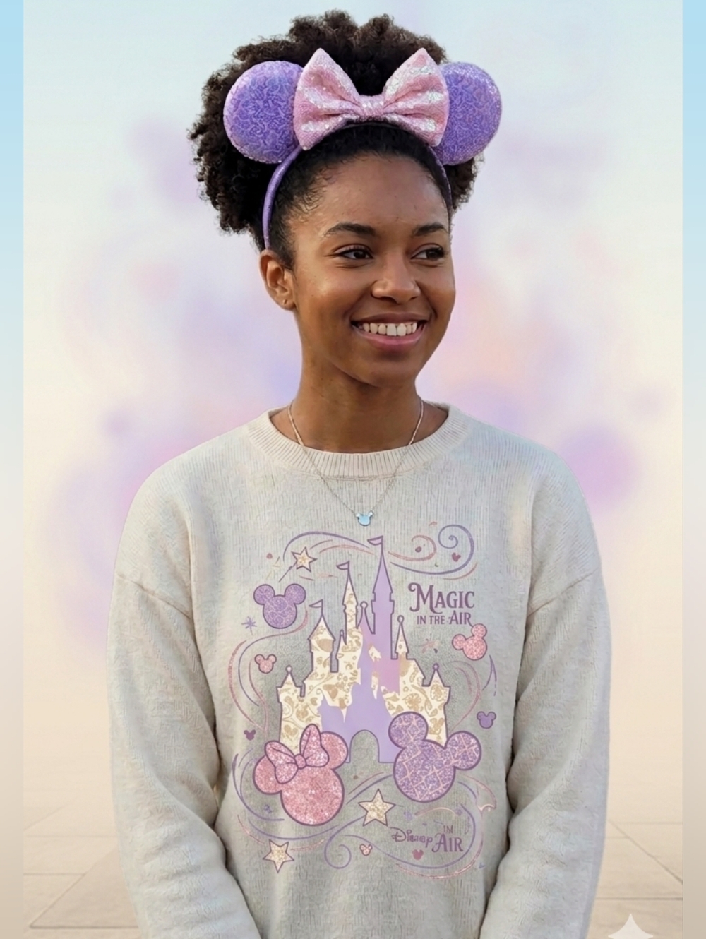 Disney Inspired Purple/Pink Minnie Mouse Ears- Headband NWOT
